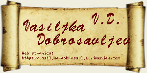 Vasiljka Dobrosavljev vizit kartica